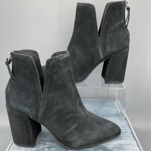 Steven Madden Women’s Thrived Booties Black Suede Size 10M - Picture 1 of 10